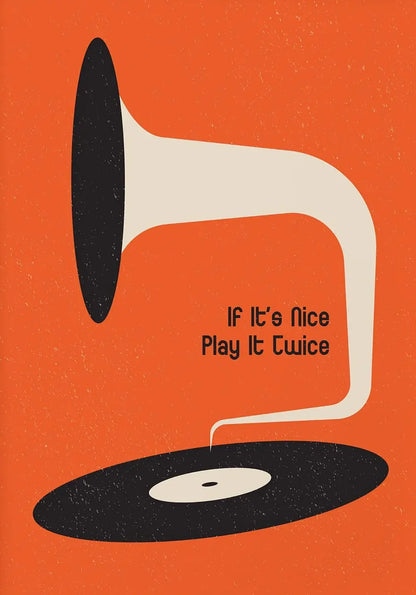 Retro Vinyl Record Print Mid Century Music Minimal Pastel Poster Colorful Wall Art Trendy Minimalist Turntable Home Room Deco