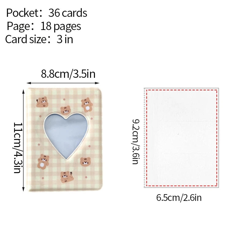 Kpop Photo Album Mini 3 Inch Album Photo Photocard Holder Idol Binder Photo Card Holder Card Collect Book Picture Protector 포