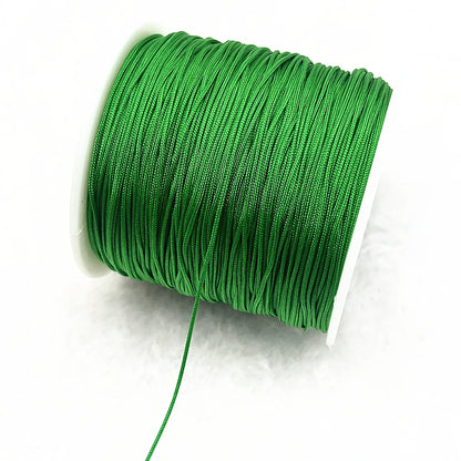 NEW 0.4/0.8/1.0/1.5mm Nylon Cord Thread Chinese Knot Macrame Cord Bracelet Braided String DIY Tassels Beading Shamballa Threa