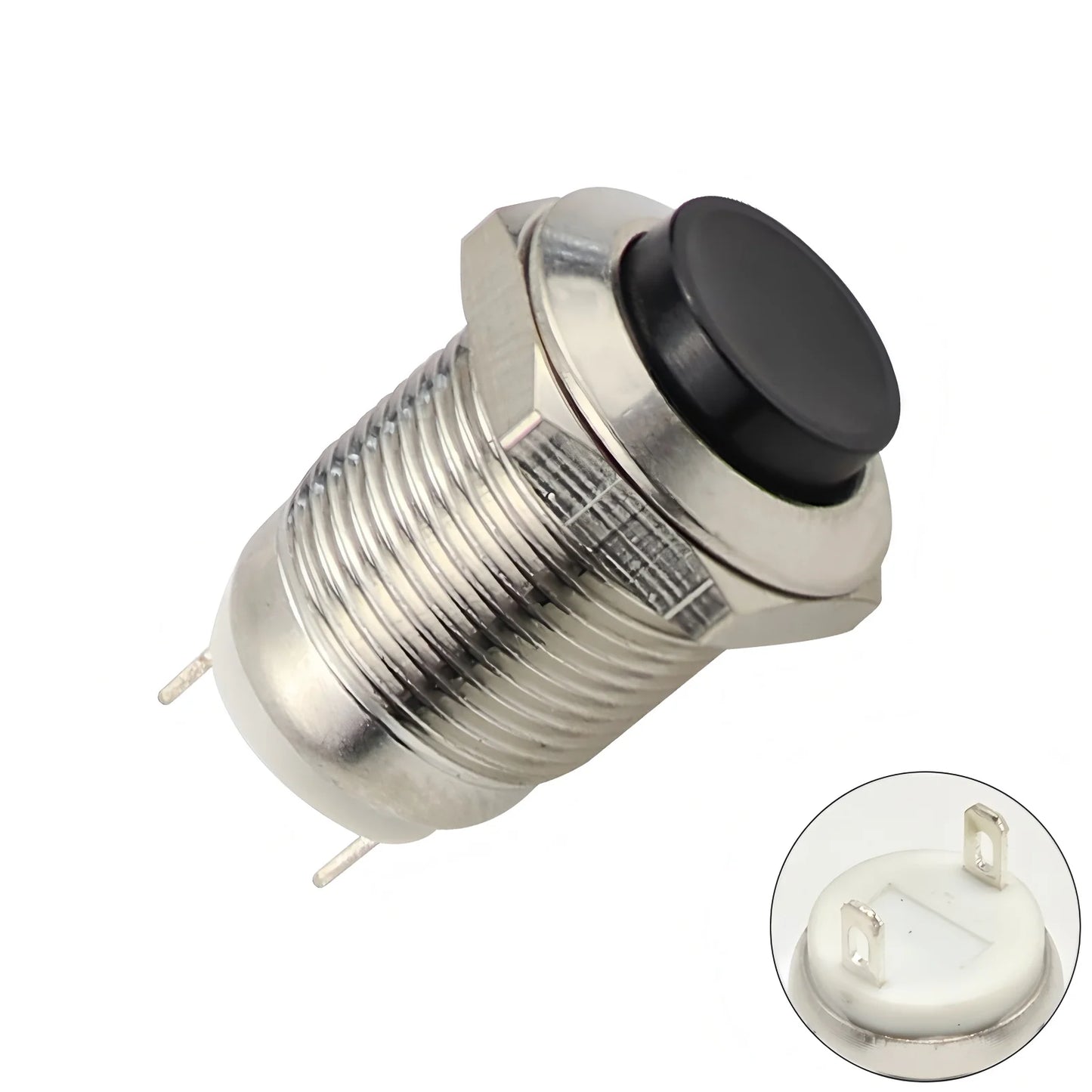 12mm Metal Button Switch Waterproof 1NO 3A High Head Momentary Suitable for doorbells Car start horns Computer Automatic Rese