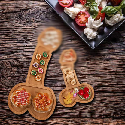 Wooden Funny Plate Creativity Dinner Party Barbecue Tableware Bbq Snack Candy Dish Dining Table Atmosphere Props Shelf