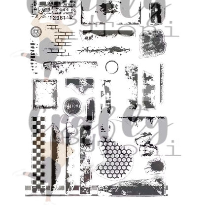 2026 New A6 Clear Stamps Identity Card Design DIY Scrapbook Journal Album Card Making Supplies - only stamp 105
