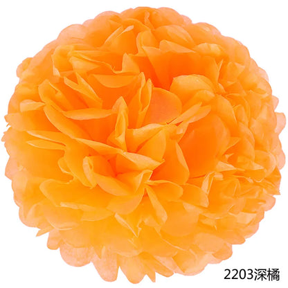5pcs Wedding Decorative Paper Pompoms Pom Poms Flower Ball Party Home Decor Tissue Baby Shower Birthday Christmas DIY Decorat
