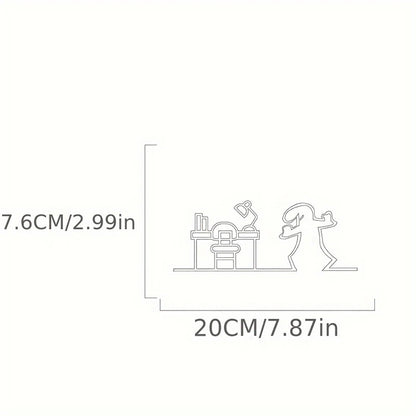 Bathroom Sign Black Shower Figure Wall Decoration Minimalist Line Rustic Door Sign Funny Shower Man Wall Art Home Decor - M