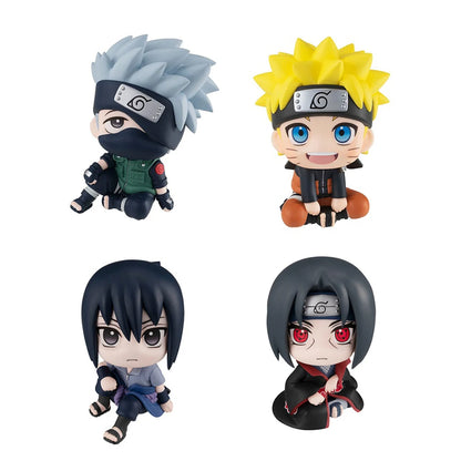 Action Figure Kakashi Q Naruto Anime Figure Toy Version Kawaii Sasuke Itachi Figurine Car Decoration Collection Model Toys