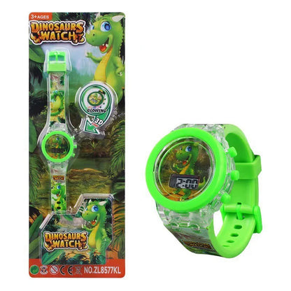 Flash Light Frozen Mickey Kids Watches For Girls Cartoon Snow White Car Children Watch Boys School Student Digitel Clock Gift