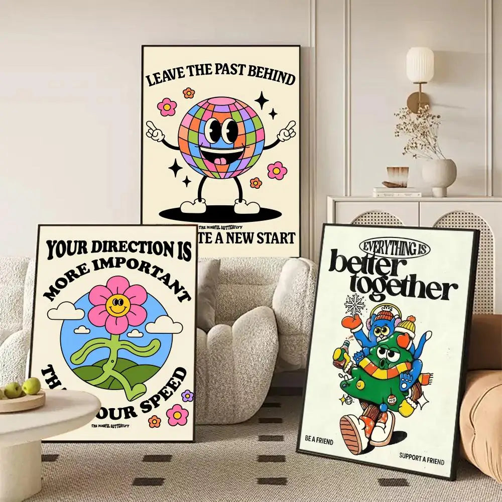 Funny A-Advertise Poster Modern and Elegant Wall Stickers for Home Decor Living Room Dormitory Wall Art