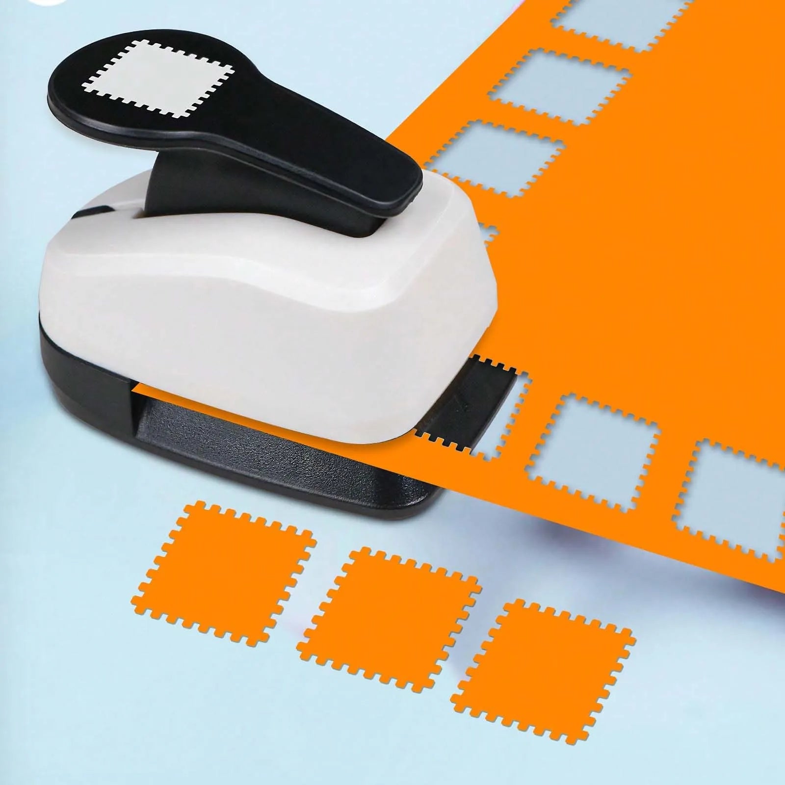 Postage Stamp Scalloped Square Paper cutter tool for crafts Hole Punchers 25mm 38mm 50mm for crafting for scrapbook cardmakin