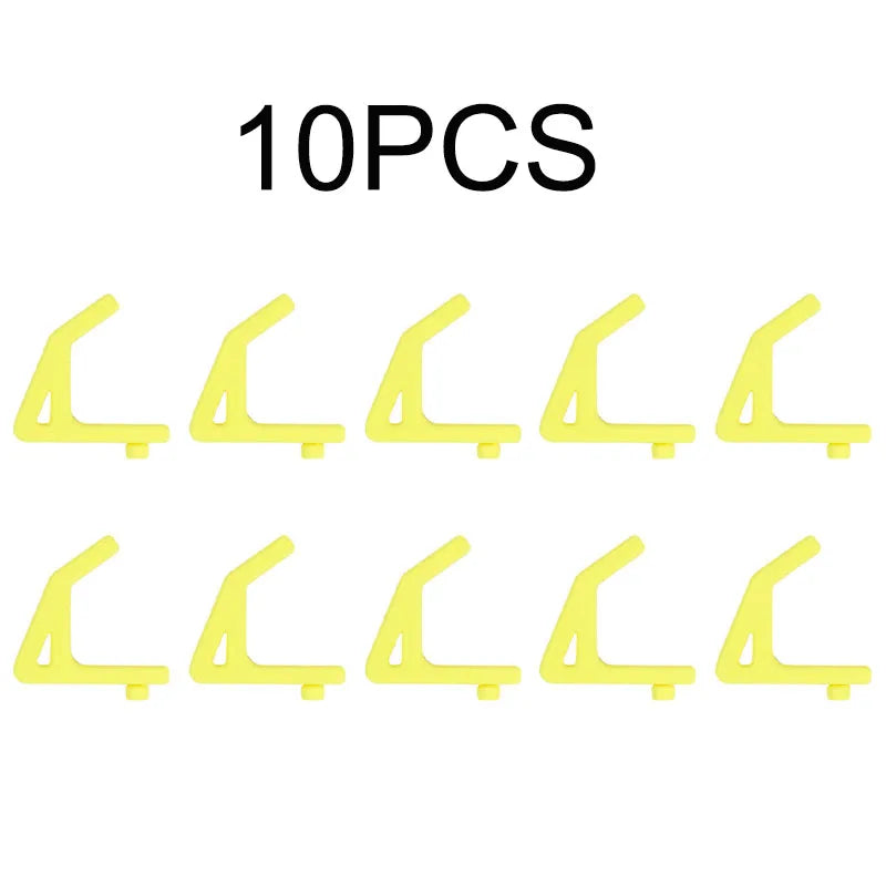 5-20pcs Universal Hooks For Shelving With 10.3mm Hole Spacing Storage Hooks Garage Auxiliary Hooks Shelf Fittings Support Hoo