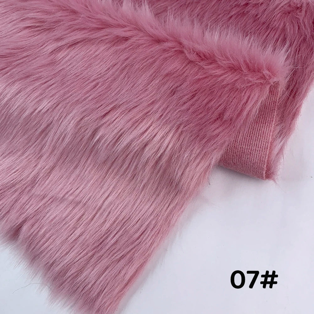 Fur Imitate Fabric 30x50cm Polyester Fiber Medium Thickness Woven Technics 2.5cm Long Fur Fabric Cosplay Fursuit Fur Material