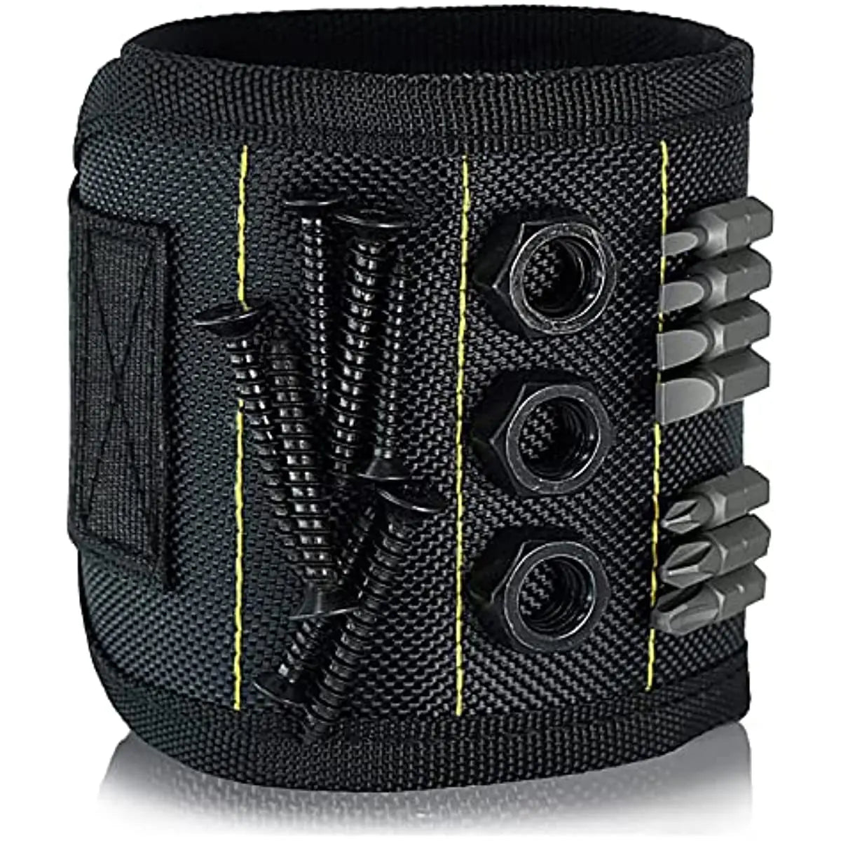 Magnetic Wristband for Holding Screws,Nails，Drilling Bits,Wrist Tool Holder Belts with Strong Magnets,Cool Gadgets for Men, w