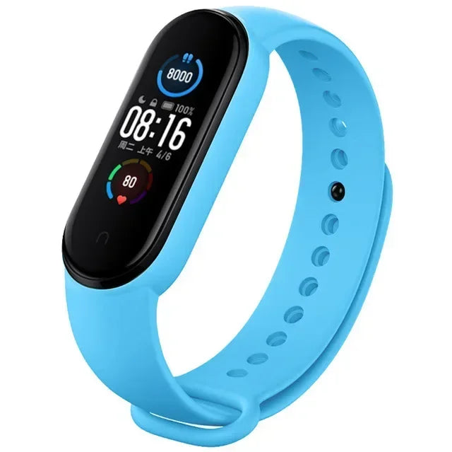 Watch Strap For Xiaomi Mi Band 7 6 5 4 3 Wristband Silicone Bracelet Wrist Straps MiBand 3/4 band5 band6 Smartwatch Accessori