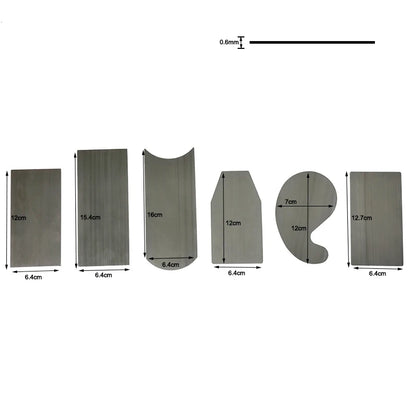 Woodworking Card Scraper Set Thicken Hardened Cabinet Scraper Card Scraping Rectangle knife Smooth Wood Deburring Carpentry T