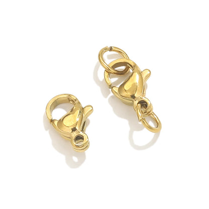 20pcs Stainless Steel Lobster Clasps For Bracelet Necklace,Lobster Clasps With Jump Rings Connectors Clasp DIY Jewelry Findin