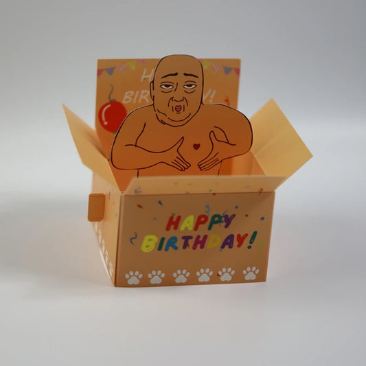 Funny Happy Birthday Pop-Up Birthday Card Cute Desktop Novelty Hilarious Desktop Decoration For Party Fun Office/Home Decor