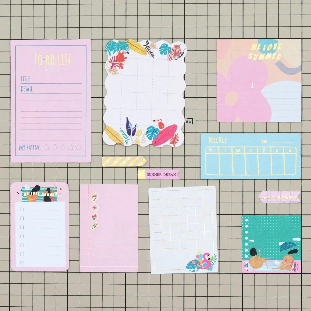 Creative Path 52pcs Journaling Spots Scrapbooking Paper Diecut Shapes Decorative Die Cuts Ephemera For DIY Planner Card Makin