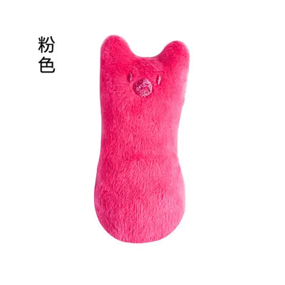Teeth Grinding Catnip Toys Funny Interactive Plush Cat Toy Pet Kitten Chewing Vocal Toy Claws Thumb Bite Cat mint For Cats - 