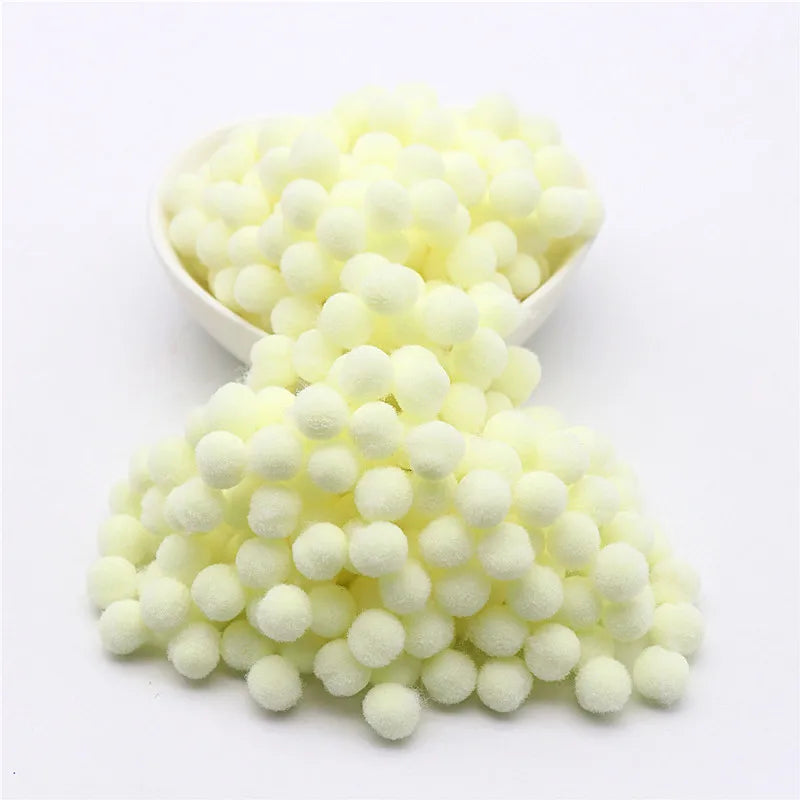 15g Fluffy Soft Pompom 8 Mm 10 Mm 15 Mm 20 Mm 25 Mm 30 Mm Plush Pompom DIY Home Decoration Crafts Toys - 10 / 25mm 15g