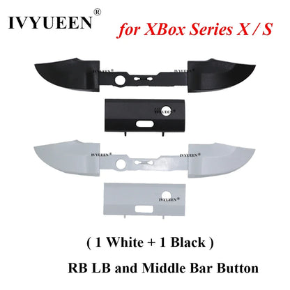 IVYUEEN for XBox Series X S XSS XSX Core Controller RB LB Bumper Button Mod Kit Middle Bar Holder Replacement Repair Parts - 