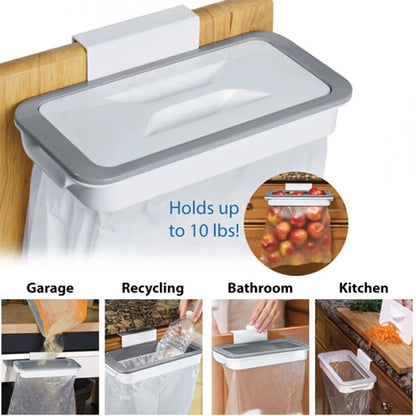 Trash Garbage Hanging Bag Hanger Durable Rubbish Holder Kitchen Support Cabinet Stand Trash Rack Storage Hanger Organizer