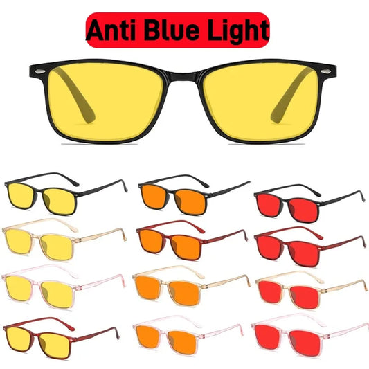 Blue Light Blocking Glasses for Watch Mobile Phones Play Computer Competitive Games Women's Style Orange or Red Lenses Goggle