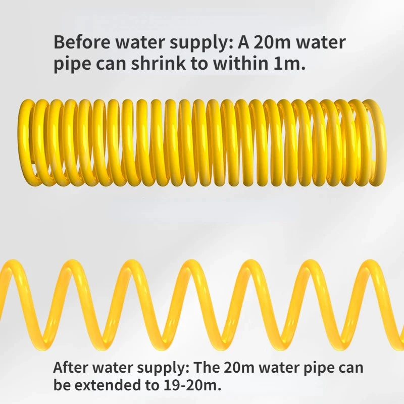 Telescopic Water Pipe with High-pressure Nozzle Car Washing Tool Set Extension Hose Water Hose for Pressure Cleaner