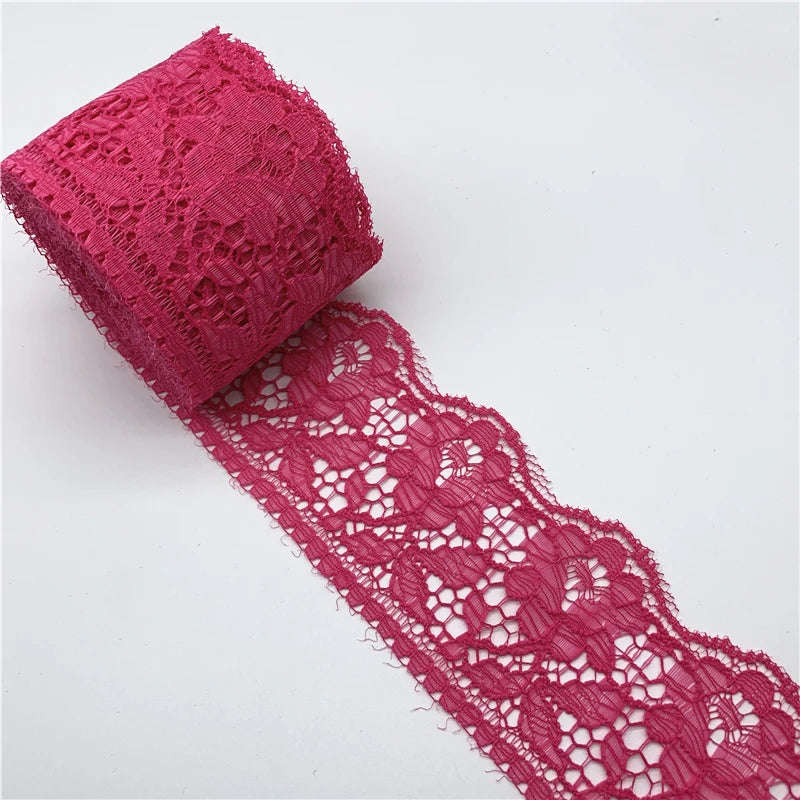 5yards/Lot 60mm Lace Ribbon Handicrafts Embroidered Net Lace Fabric Trim For Sewing Fabric Lace Ribbon Skirt Accessories - 19