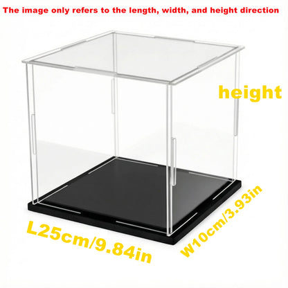 1pc Clear Self-Assembled Acrylic Display Box Dustproof Storage Display Cabinet, Suitable for Car Models/Toys/Collectibles