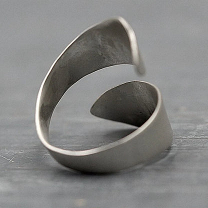 New Simple Trendy Women's Ring Green Tree Forest Mountain Brushed Wedding Ring Women's Party Jewelry Creative Open RingWholes