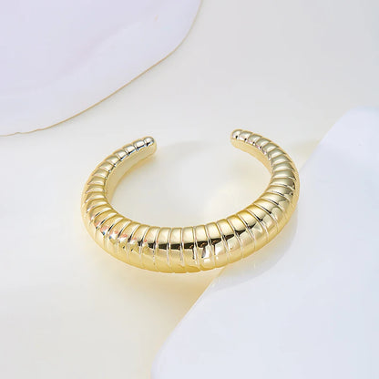 Fashion Exaggerated Irregular Bracelets for Women Simple Hip Hop Rock Personality Plastic Cuff Bangle Trendy Jewelry - Gold C