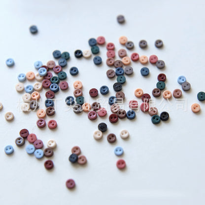 3mm Retro Mini Buttons Resin Doll Buttons for DIY Handmade Sewing Dolls Toys Accessories Dolls Clothes Shoes Sewing Scrapbook