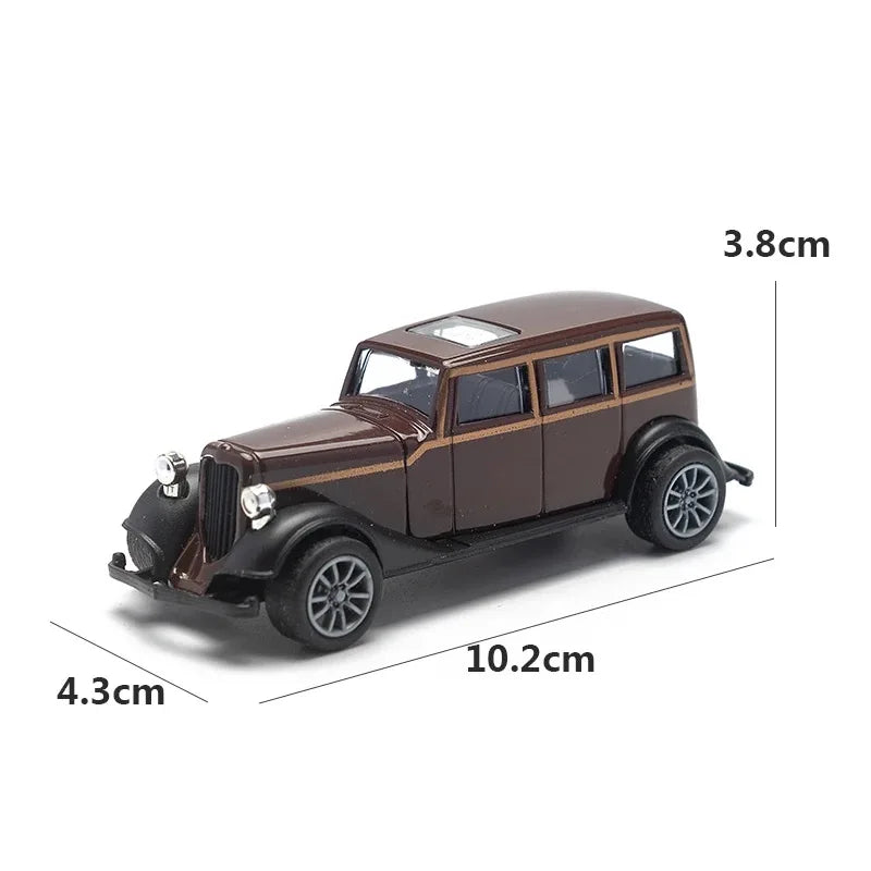 1:43 Alloy Vintage Diecast Car Model Car Classic Cadillacs V8 Pull Back Car Model Miniature Vehicle Replica Gift For Kids Adu