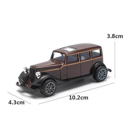 1:43 Alloy Vintage Diecast Car Model Car Classic Cadillacs V8 Pull Back Car Model Miniature Vehicle Replica Gift For Kids Adu