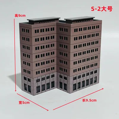 Architecture 1:300 ABS Building Scene Plastic Assembly Model Train Layout Design Materials - 16