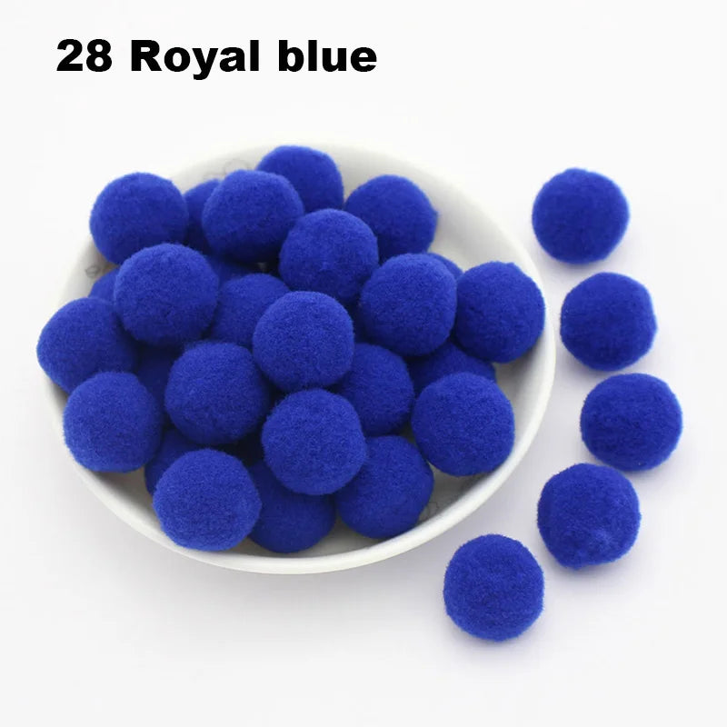 30-300Pcs Pom Poms Fluffy Soft Pompom Ball 8/10/15/20/25/30mm Handmade Sewing Craft DIY Kids Toy Christmas Weddinrg Decoratio