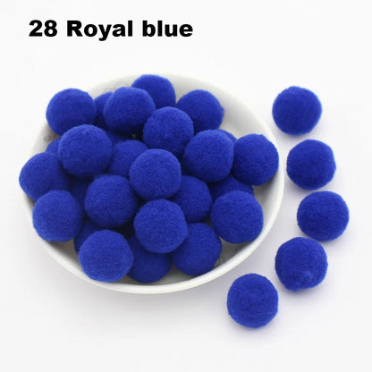 30-300Pcs Pom Poms Fluffy Soft Pompom Ball 8/10/15/20/25/30mm Handmade Sewing Craft DIY Kids Toy Christmas Weddinrg Decoratio