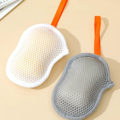 Soap Foam Net Soap Bag for Bath,Face Wash,and Shower Gel-Durable Mesh Design with Ergonomic Handle,For Cleansing,Soap Dispens