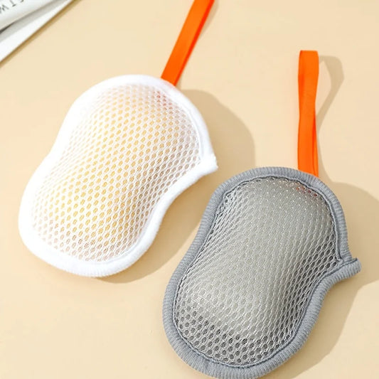 Soap Foam Net Soap Bag for Bath,Face Wash,and Shower Gel-Durable Mesh Design with Ergonomic Handle,For Cleansing,Soap Dispens