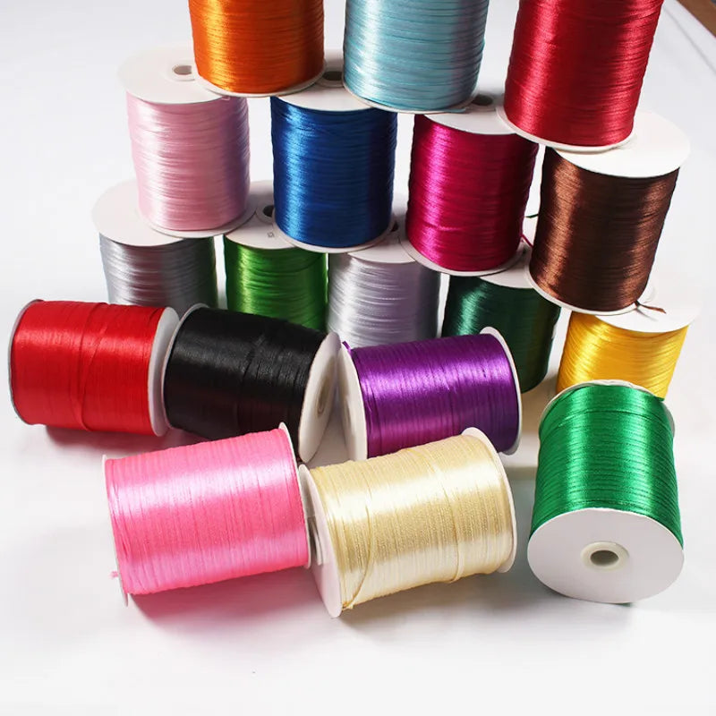 New (10meters/lot) 3mm Satin Ribbons For Craft Sewing Fabric Christmas Wedding Supplies Party Decoration Gift Wrap DIY Handma