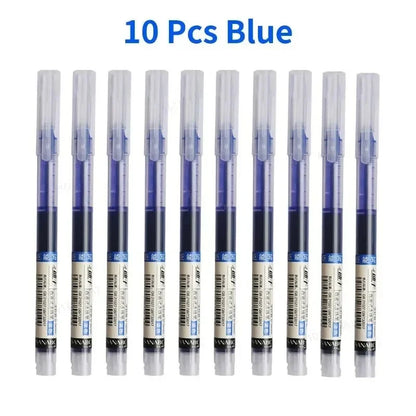1-20Pcs Needle Type Gel Ink Pens Black/Blue/Red 0.5mm Liquid Ballpoint Pen Students Stationery School Office Writing Tool