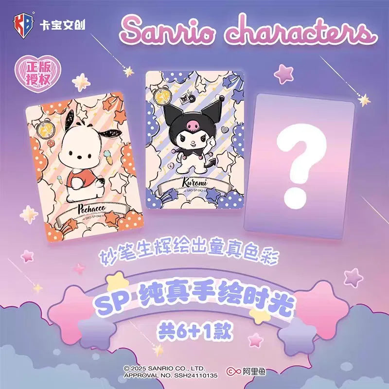 Original Box Card Sanrio Cute Anime Genuine Authorization Party Plan Characters Kuromi Kitty Melody Collection Birthday Gift