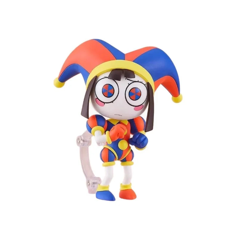 Q Version 2583 The Amazing Digital Circus Pomni Chibi Figure Interchangeable Face Posable Collectible Desktop Ornament Gift