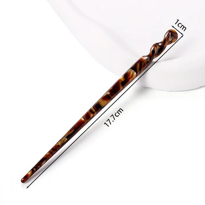 Chinese Style Hair Sticks Vintage Acetate Resin Chopstick Women Hairpins Hair Clip Pin Headwear Wedding Hair Jewelry Accessor