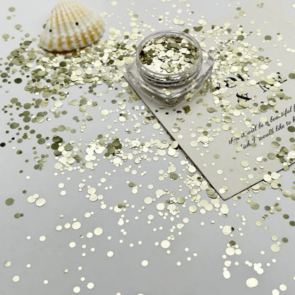 Mixed Star Nail Glitter Accessories Size Mixed Silver Pentagram Mini Color Ultra-thin Nail Patch Decoration