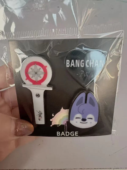 Stray kids mini brooch decoration accessories three piece set SKZOO mini animal bag clothing personalized decoration brooch