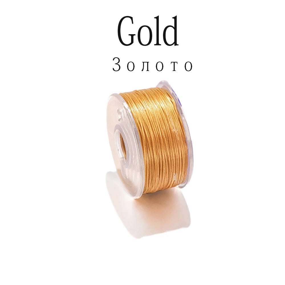 50Yards Nylon Bead Thread Nonelastic Beading Threads Seed Beads Cord Thread for DIY Bracelets Necklace Jewelry Making Supplie