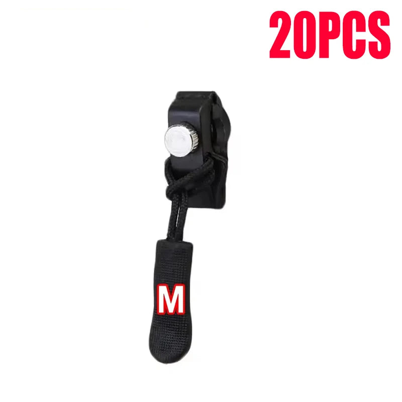 3-60Pcs Universal Zipper Repair Kit Quick Instant Detachable Zipper Head Replacement Zipper Slider Pull for 3 Different Size 