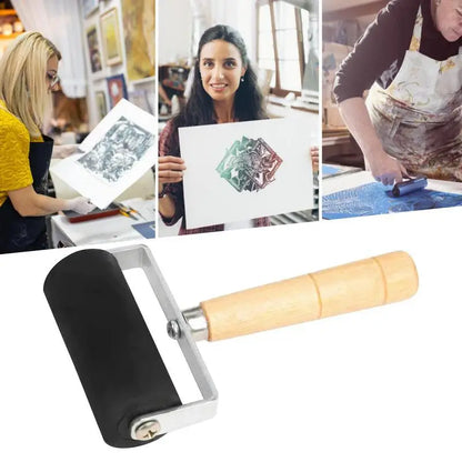 Professional Rubber Roller Brayer Ink Painting Printmaking Roller Art Craft Projects Ink Stamping Tool Paint Roller #W0