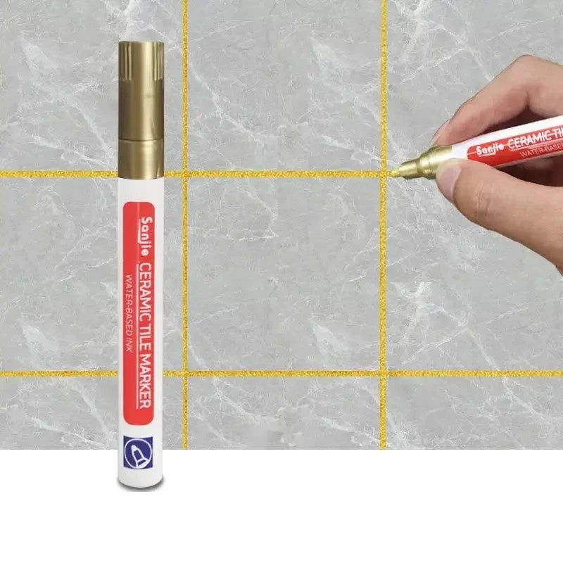 1/3 Pcs Waterproof White Marker Pen Wall Seam Repair Tiles Grout Markers Pens Floor Bathroom Decontamination Paint Brush Tool