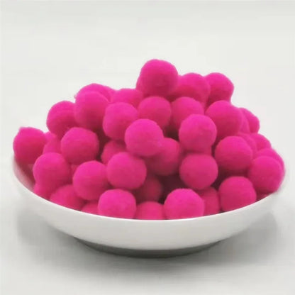 Kids DIY Pompoms Toy Craft Supplies Mini Fluffy Pompon 10/15/20/25mm Pom Poms Christmas Home Decoration Accessories 100pcs/50